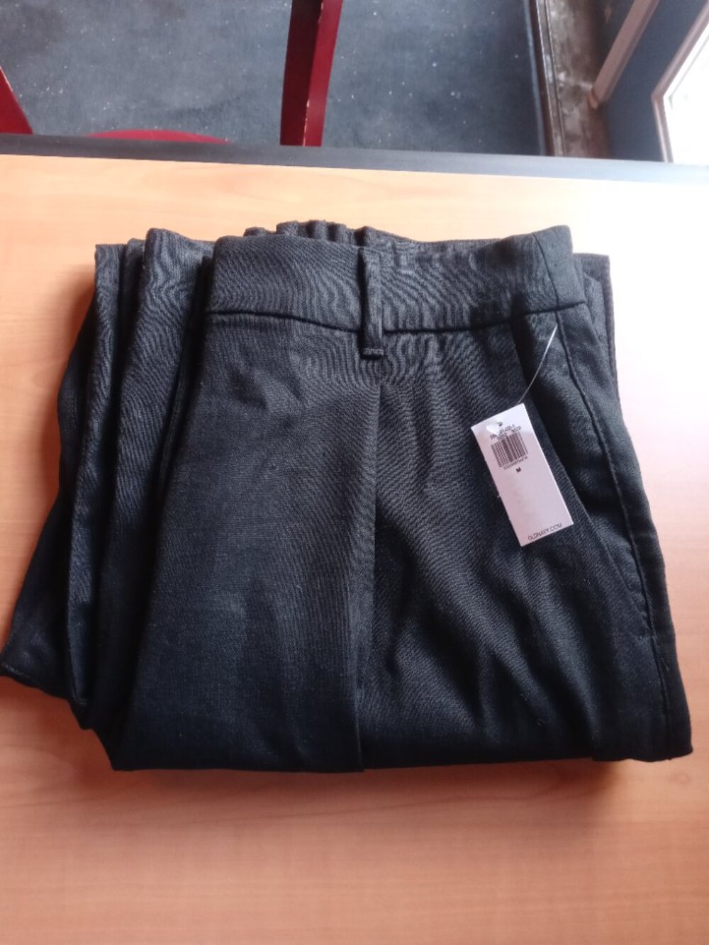 NWT OLD NAVY taylor wide leg trouser pants linen blend (M) - Picture 8 of 11